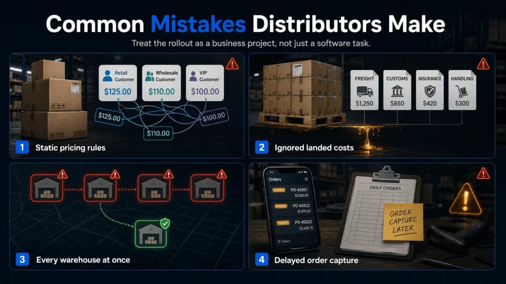 Common mistakes of distributors