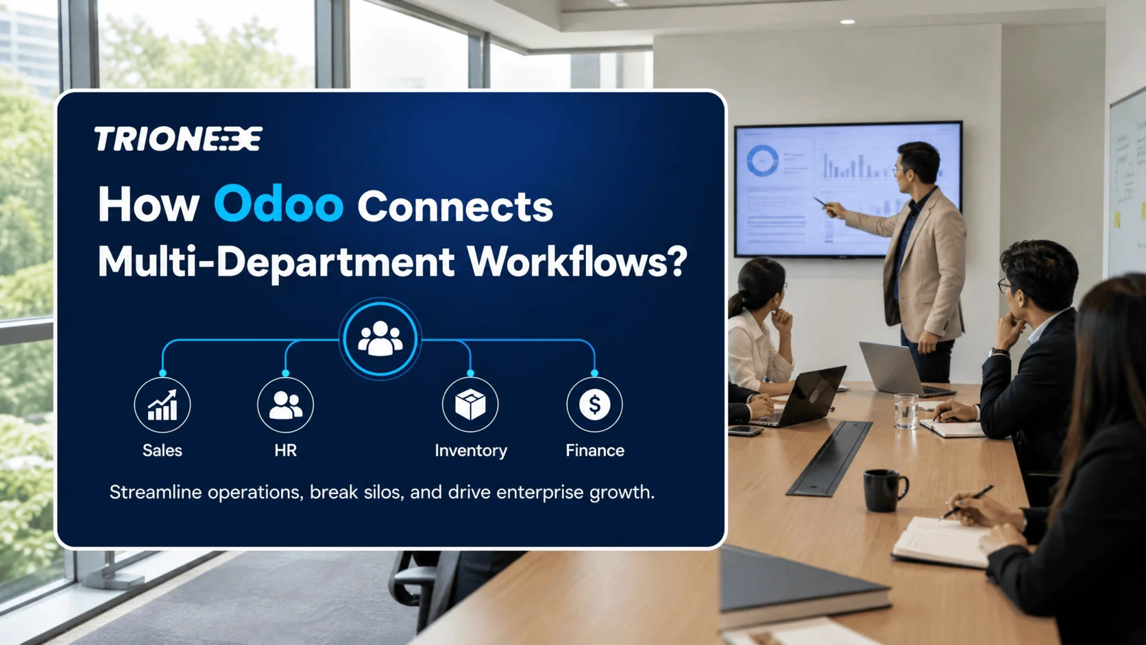 Odoo Connects Multi-Department Workflows